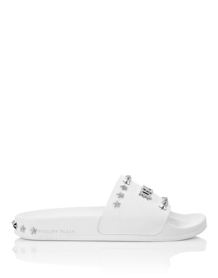 Flat gummy sandals Gothic Plein