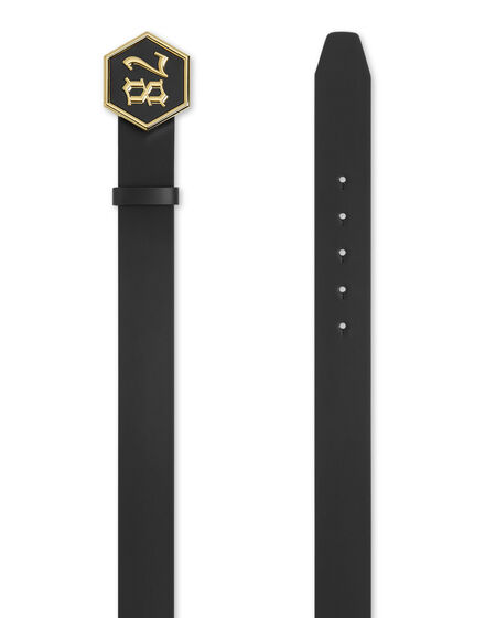 Leather Belt Gothic Plein