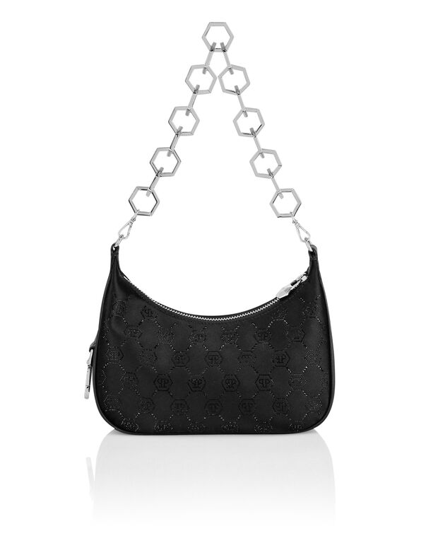 Satin Shoulder Bag Monogram