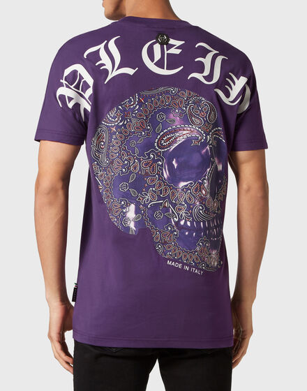 T-shirt Round Neck SS Paisley Skull