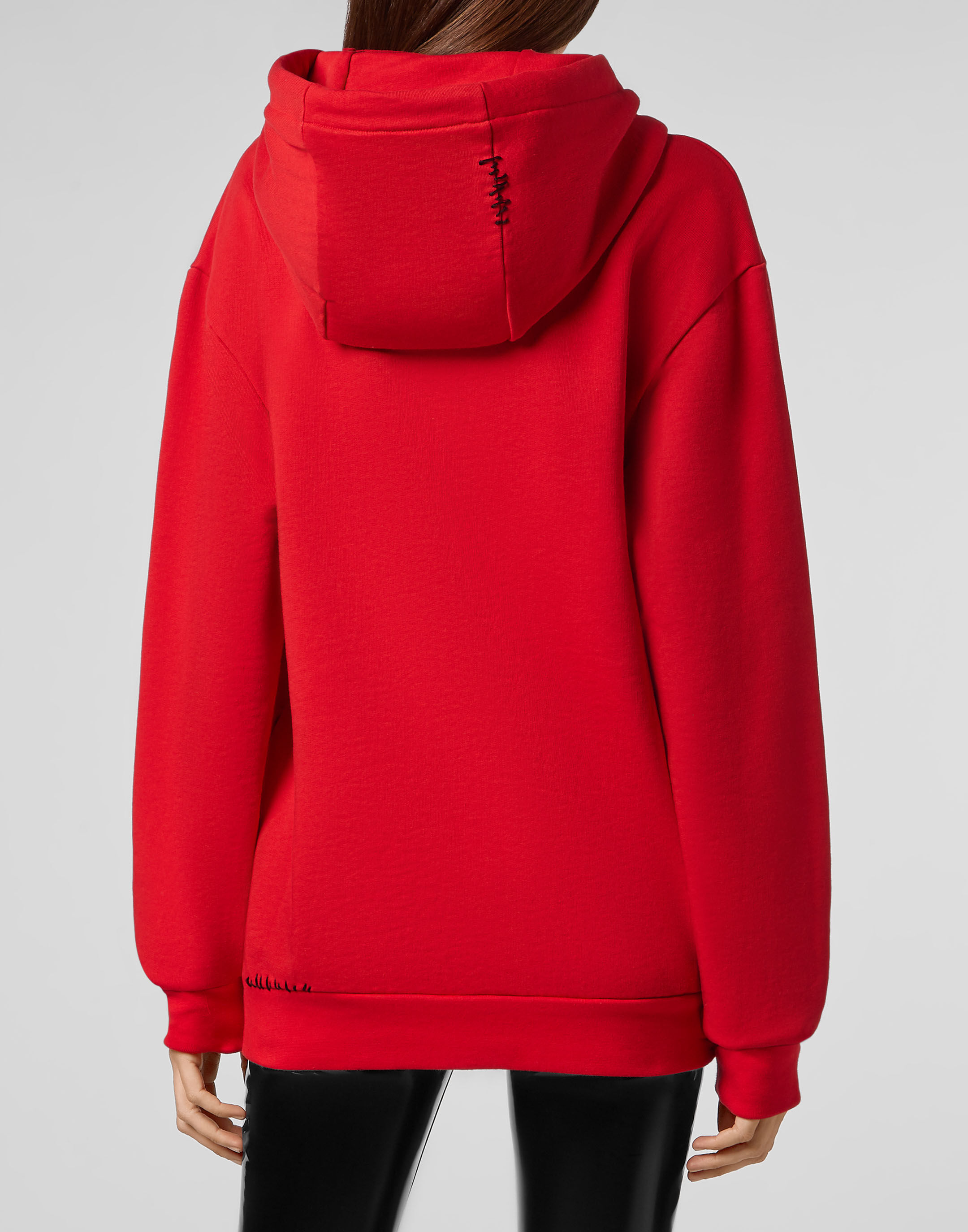 Adidas originals coeeze sales fleece sweatshirt in red