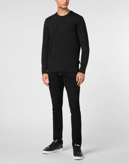 Knitted Pullover Round Neck LS Skull&Bones Knitted Pullover Round Neck LS Skull&Bones