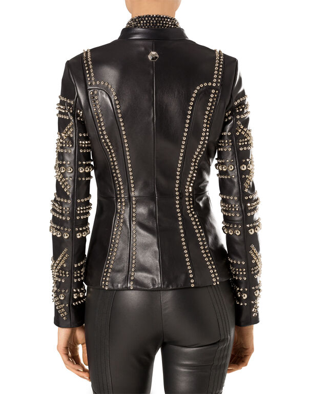 Leather Jacket Can T You See Philipp Plein Leather Jacket Can T You See