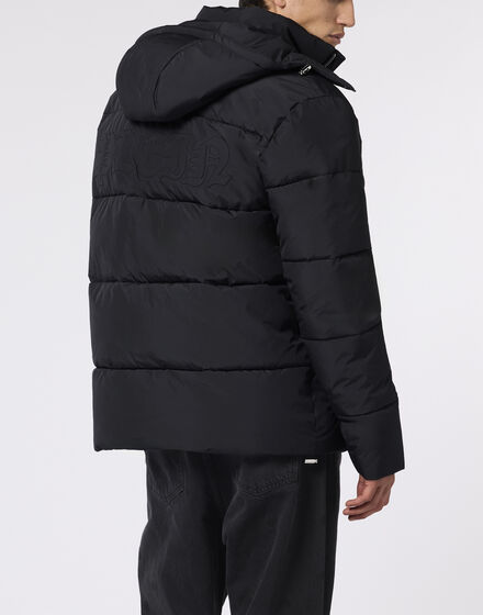 Nylon Puffer Jacket Gothic Plein