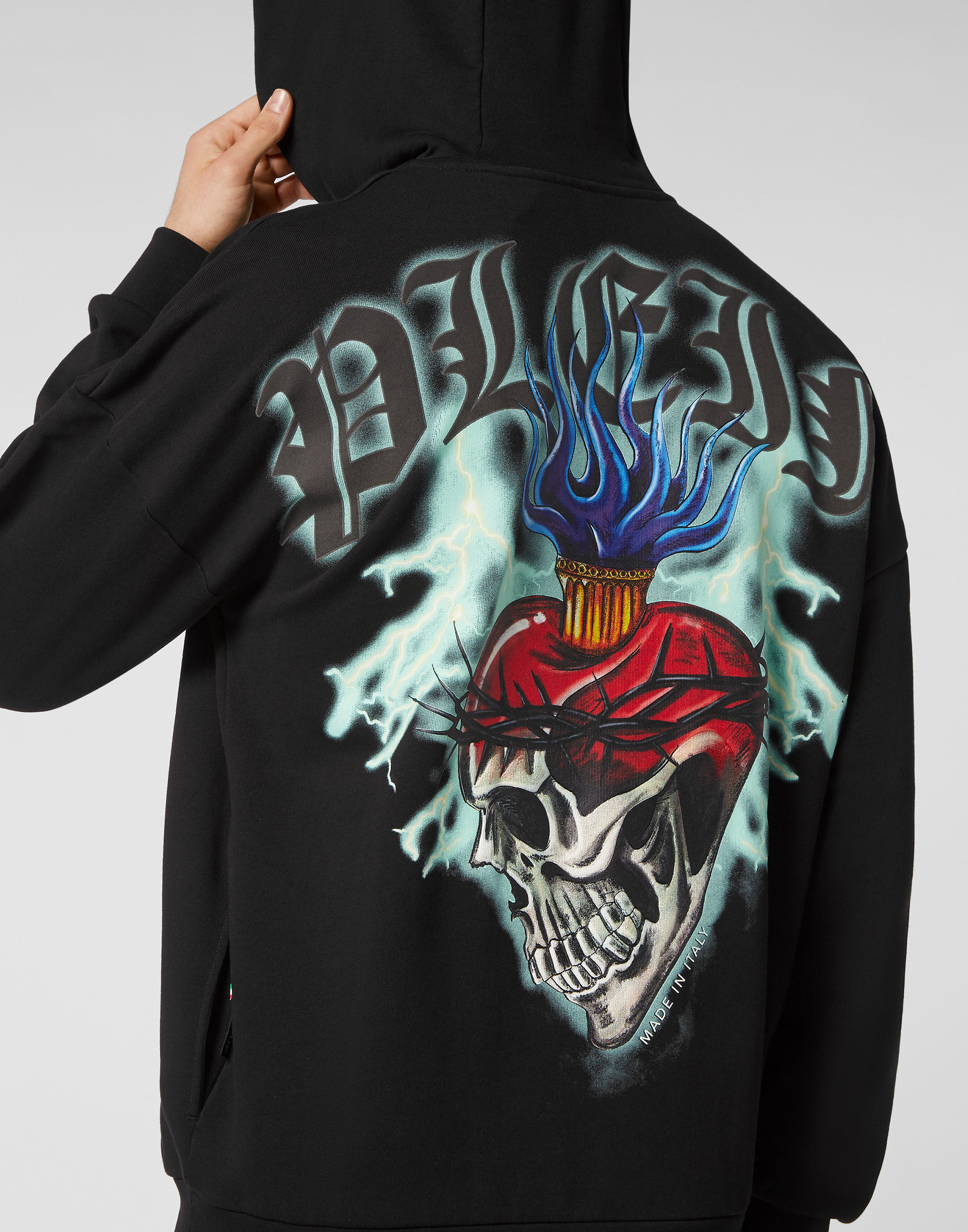 Hoodie Sweatshirt Love Tattoo Philipp Plein Outlet