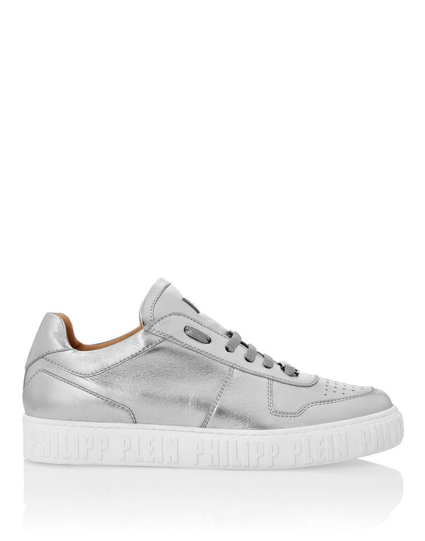 Laminated Leather Lo-Top Sneakers King Power