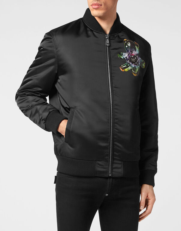 Satin Bomber Teddy Glass