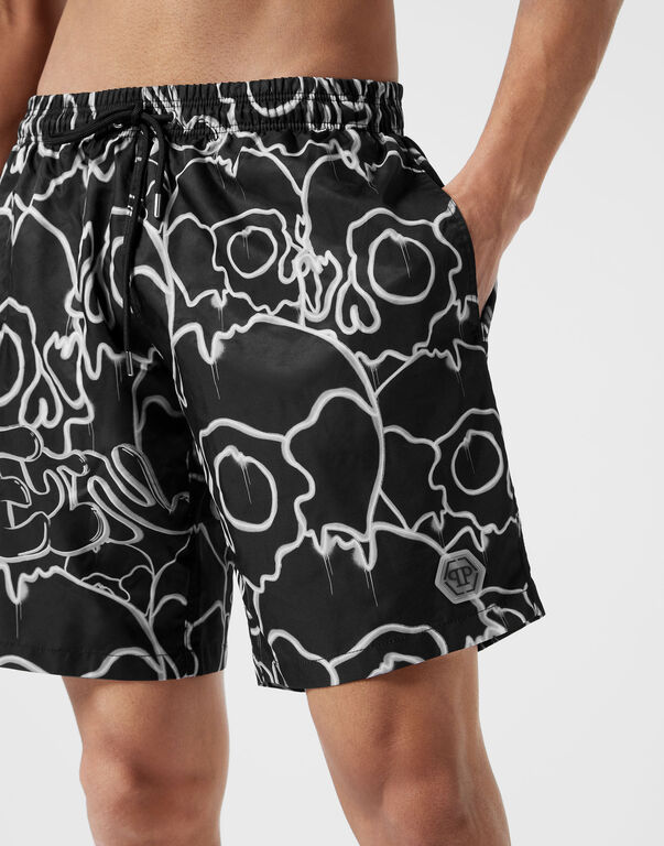 Swim-Trunks Skull