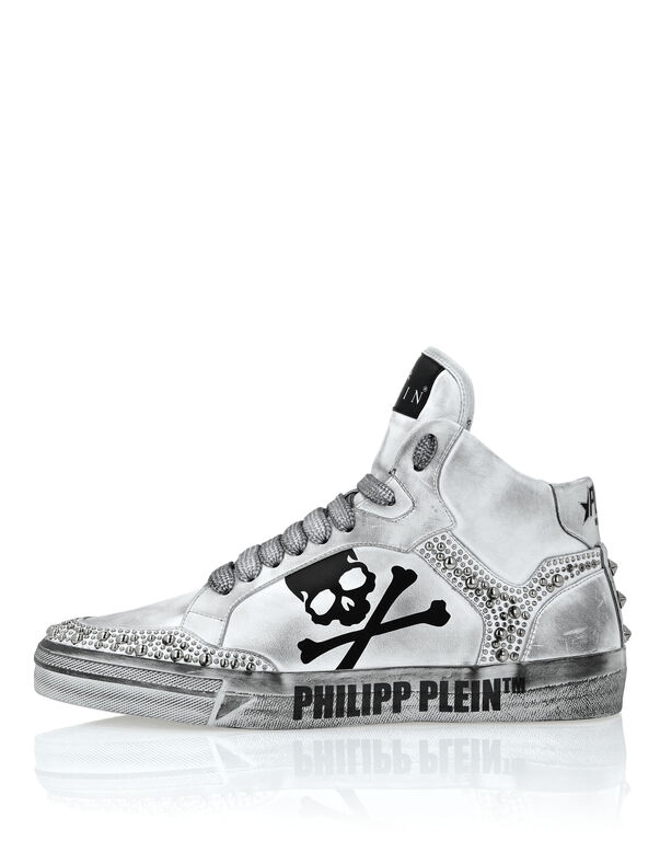 Nappa Leather Hi-Top Sneakers Studs Retrokickz TM