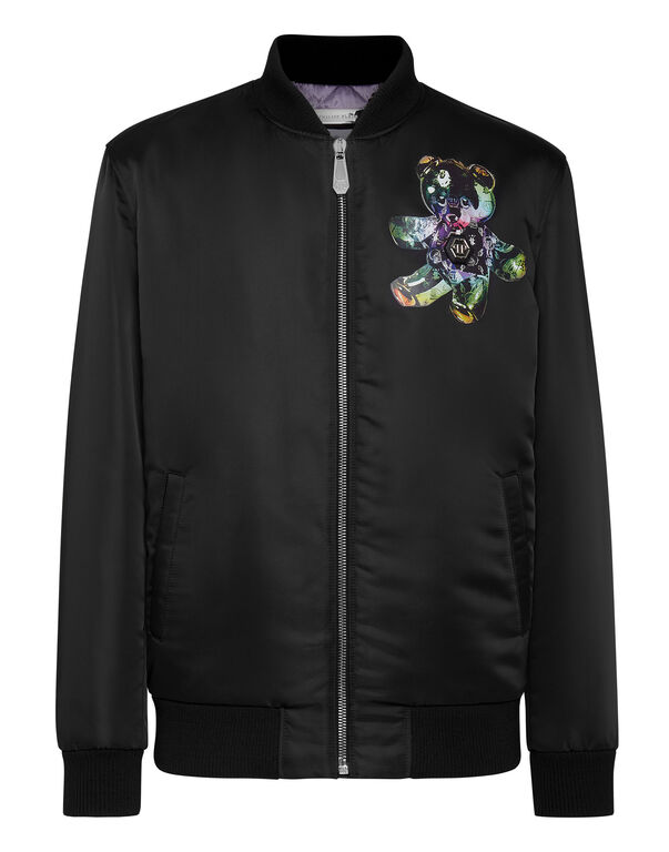 Satin Bomber Teddy Glass