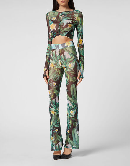 Cropped T-shirt LS Hawaii