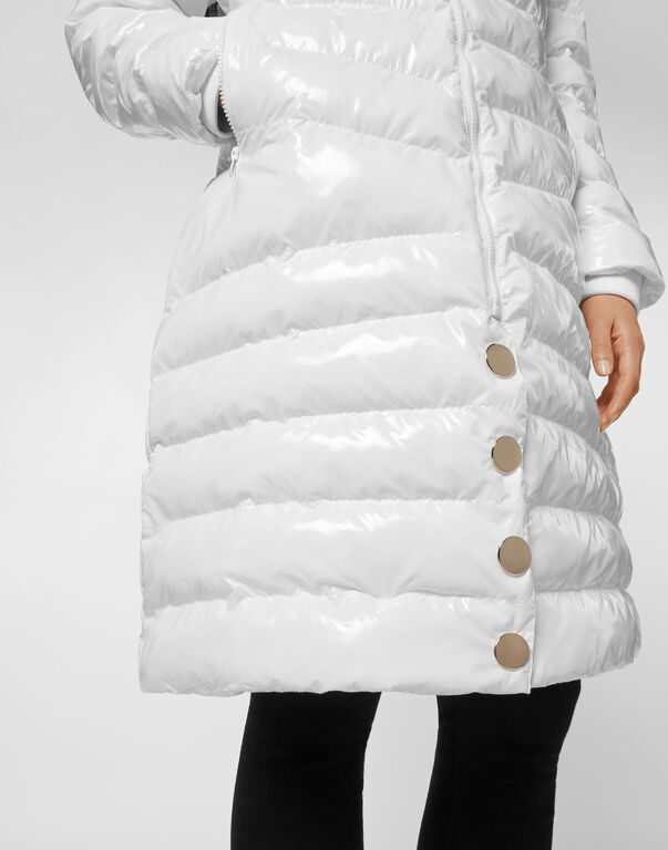 Nylon Long Down Jacket Nylon Long Down Jacket