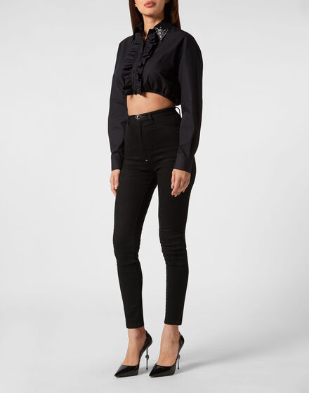 Popeline  Cropped Shirt LS Popeline  Cropped Shirt LS