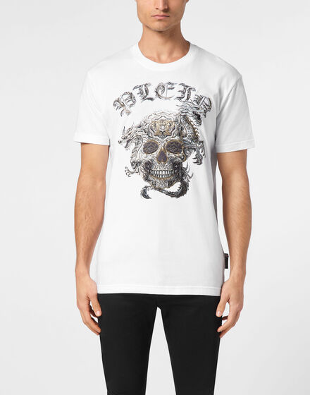 T-shirt Round Neck SS Stones Skull