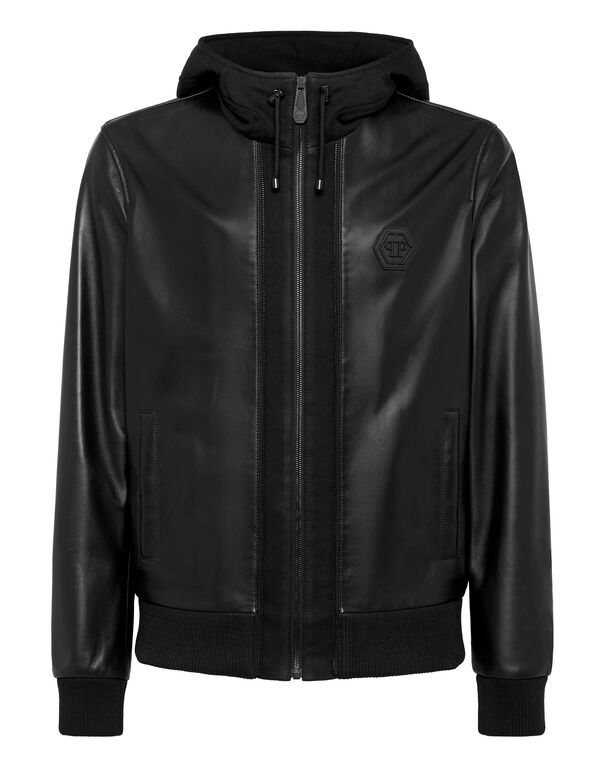 Soft Leather Jacket Slim Fit Iconic Plein