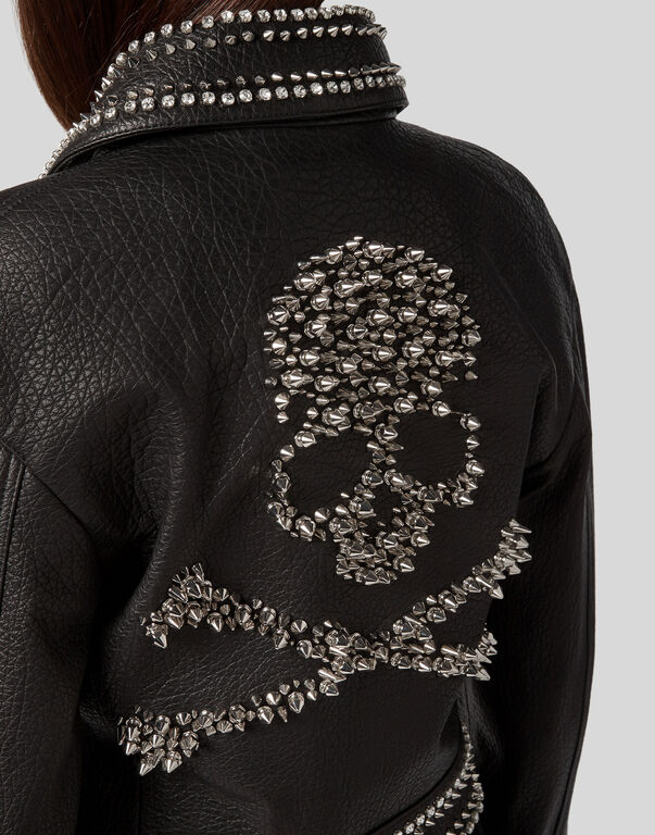 Leather Jacket Studs skull