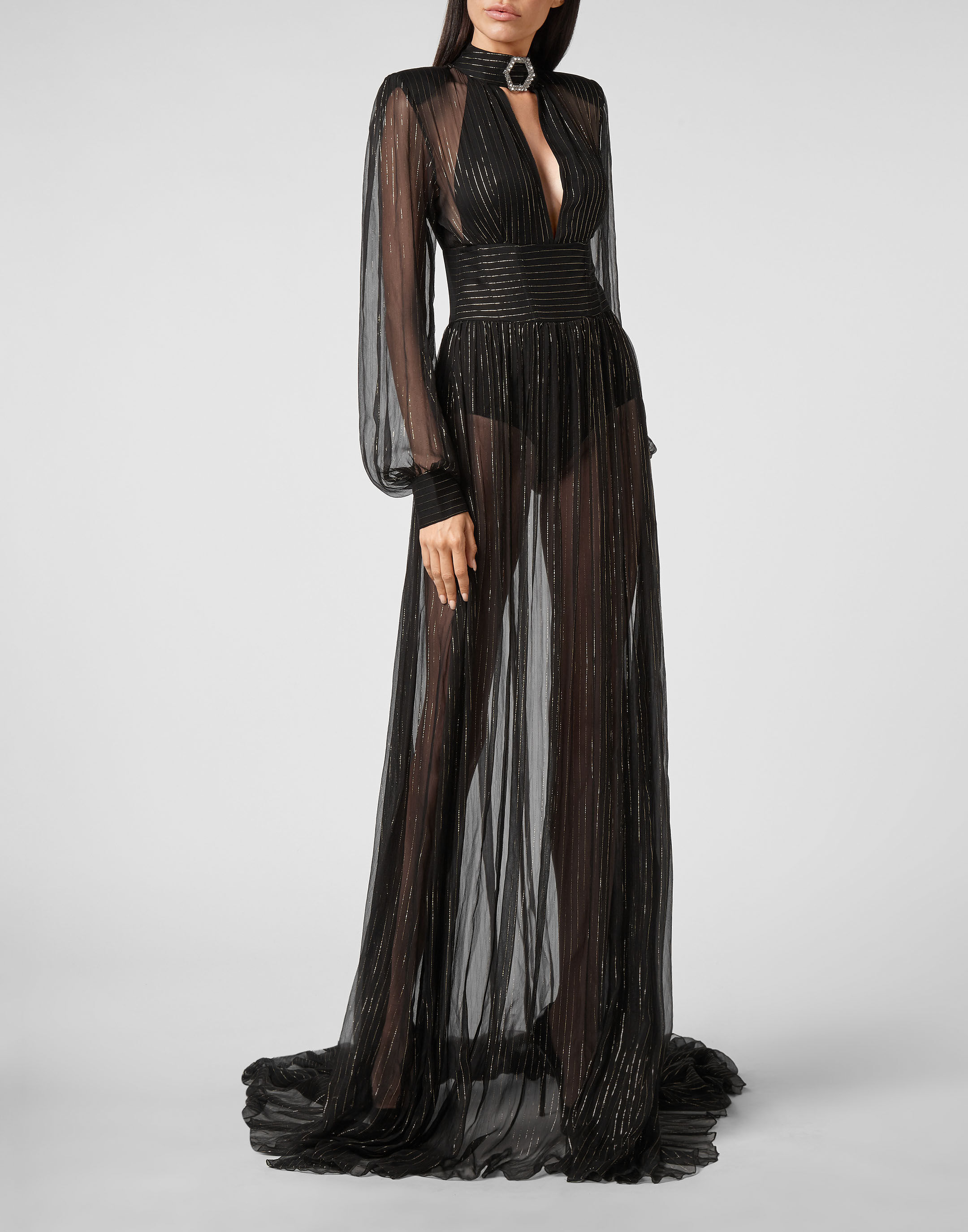 Long Dress Elegant Philipp Plein Outlet
