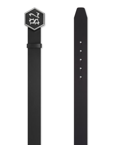 Leather Belt Gothic Plein