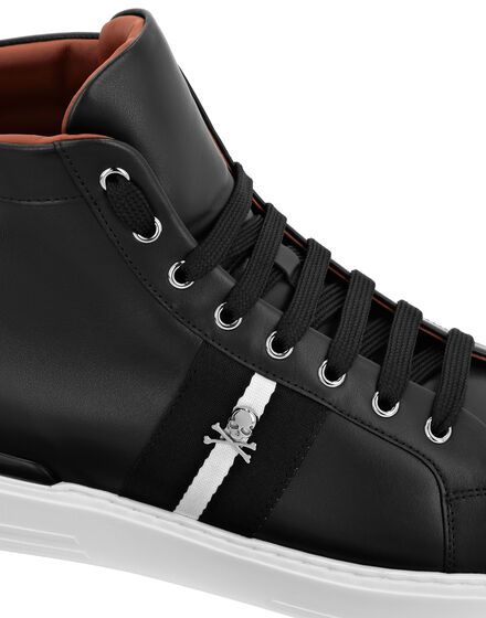 Leather Hi-Top Sneakers Stripes Stripes