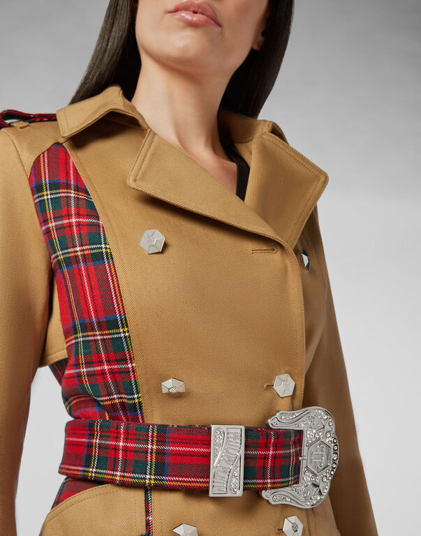 Trench coat Tartan