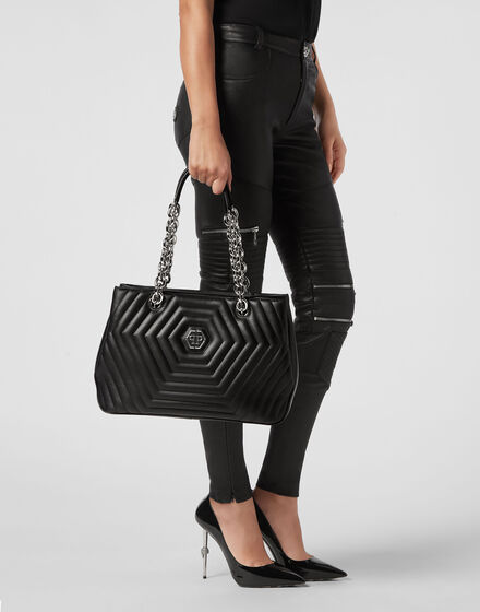 Nappa Shoulder Bag Hexagon