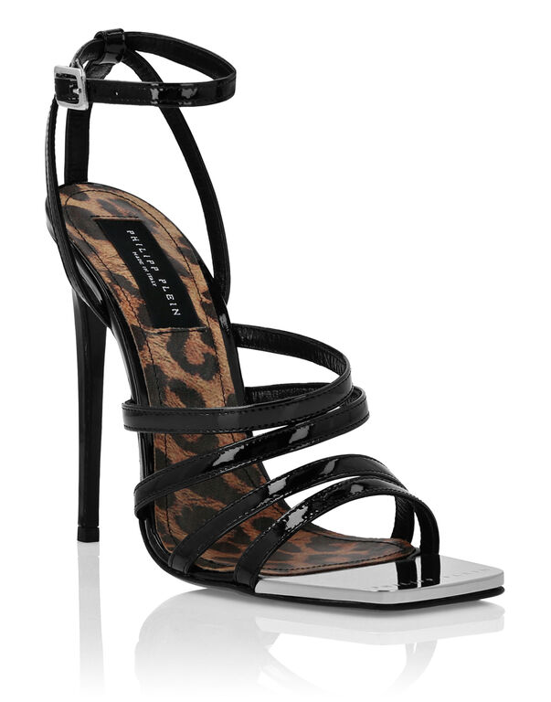 Patent Leather Sandals Hi-Heels