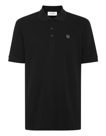 Slim Fit Polo shirt SS Skull with Crystals