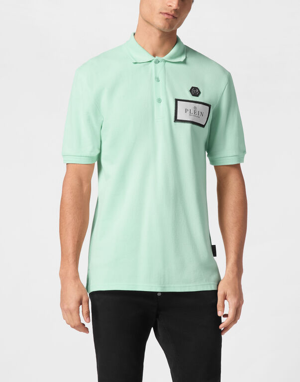 Polo shirt SS Label Contrast