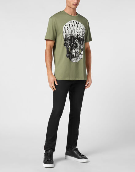 T-shirt Round Neck SS Print Skull