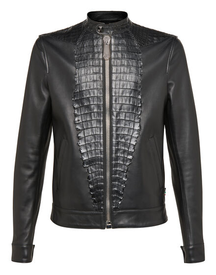 Leather Bomber Shield