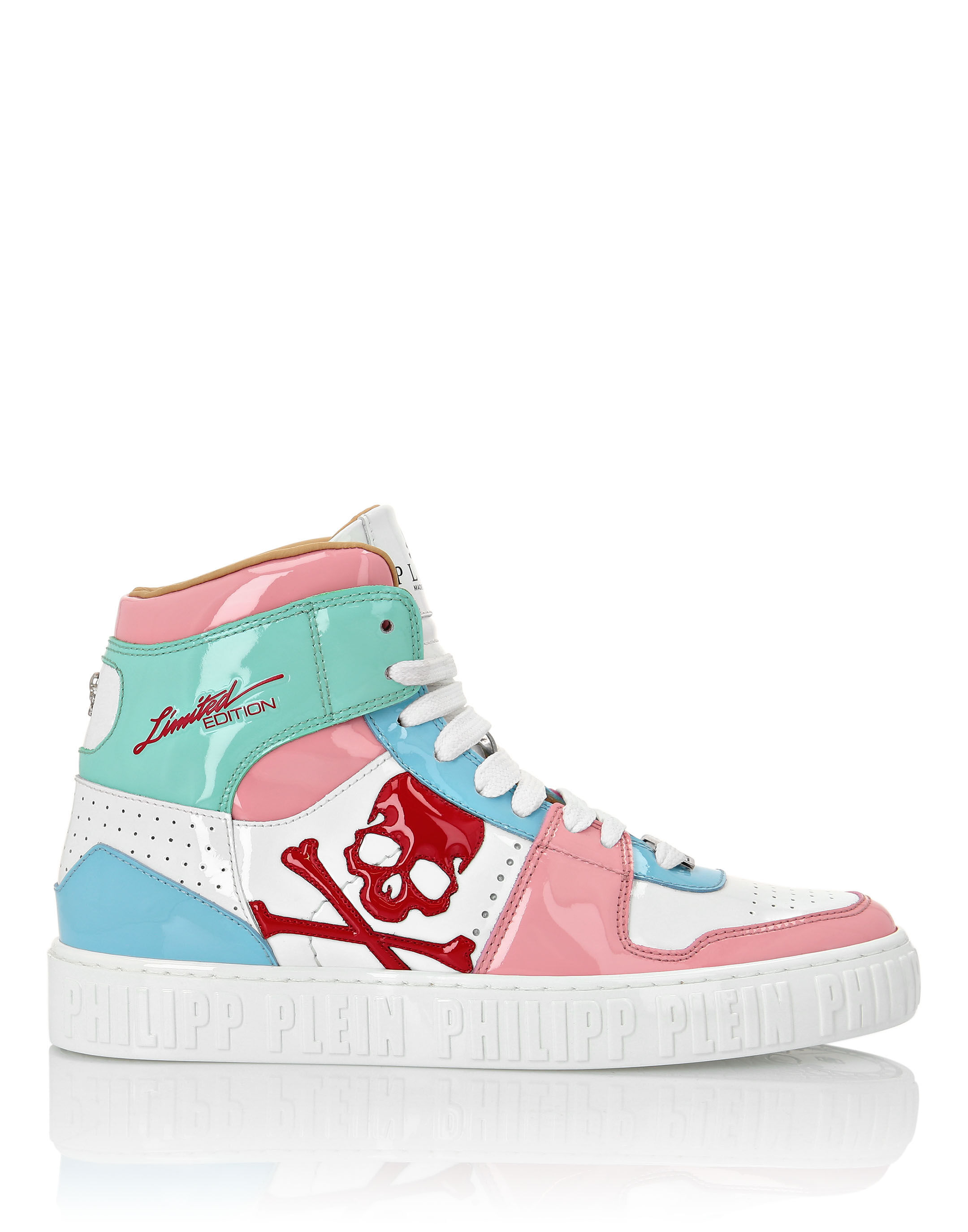 Mens pink high top sneakers sales