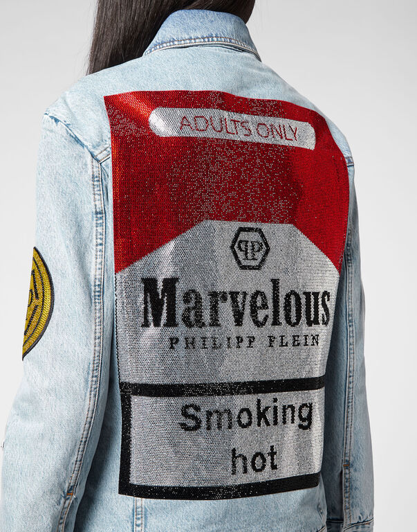 Denim Jacket stones Oversize Marvelous