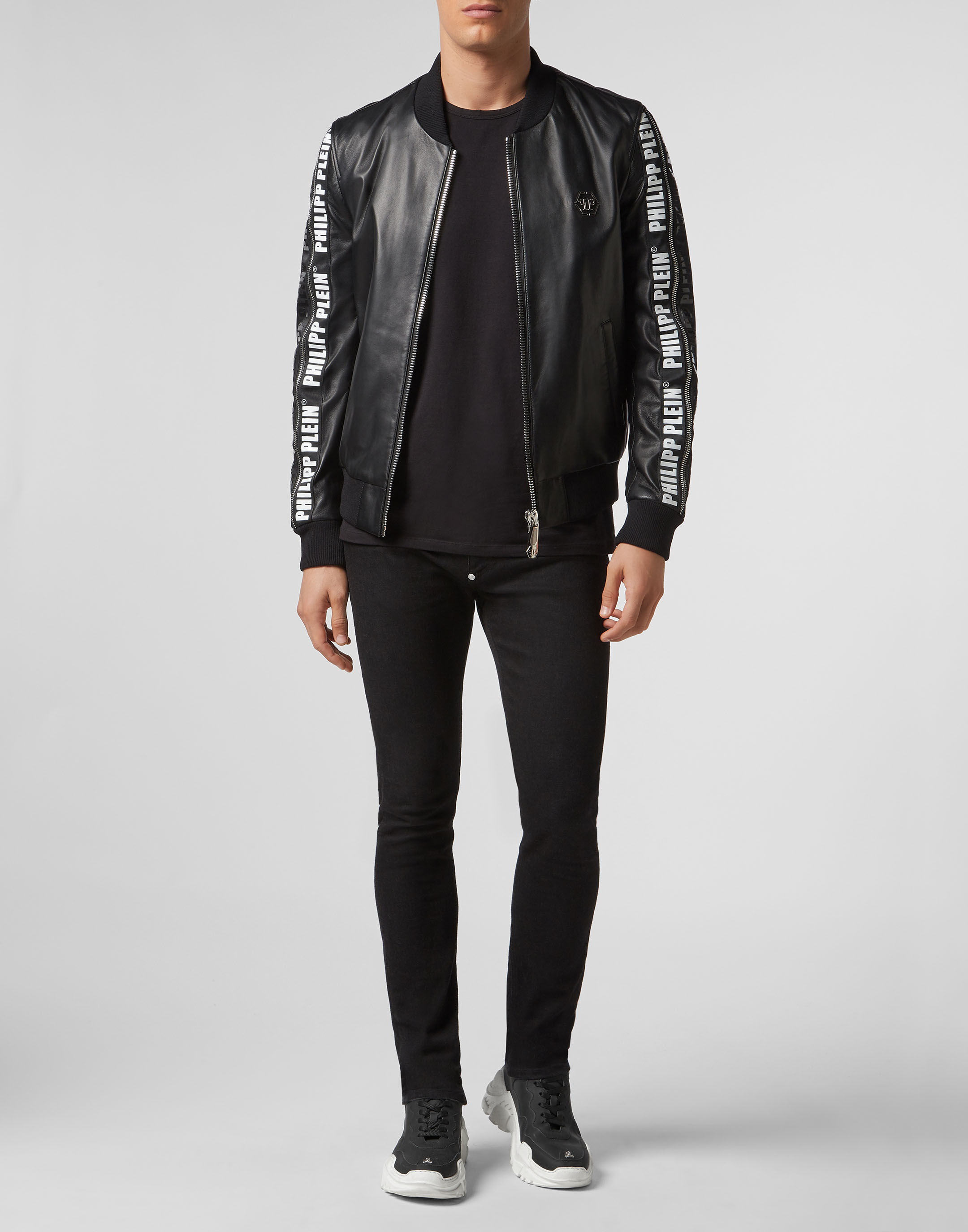 Leather Bomber Philipp Plein TM Philipp Plein Outlet