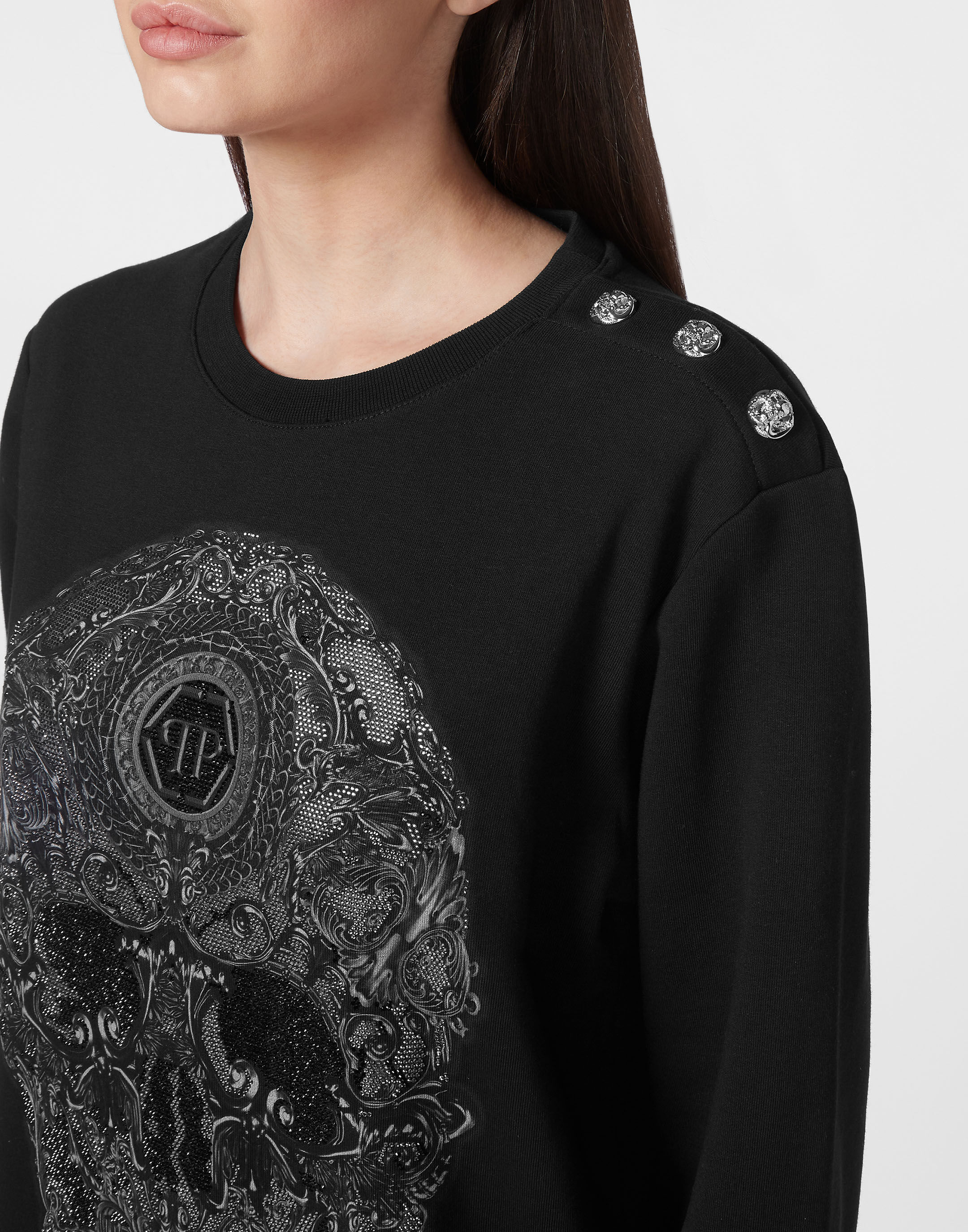 Oversize Sweatshirt LS Baroque | Philipp Plein Outlet