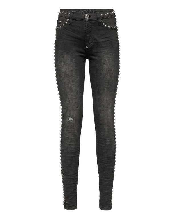High Waist Jegging "Spotted and studs"