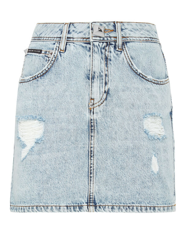 Denim Mini Skirt