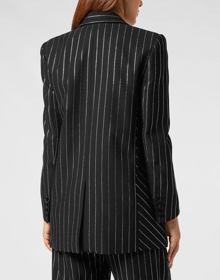 Cady Blazer Crystal Pinstripe Cady Blazer Crystal Pinstripe