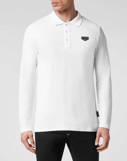 Slim Fit Long-Sleeve Polo