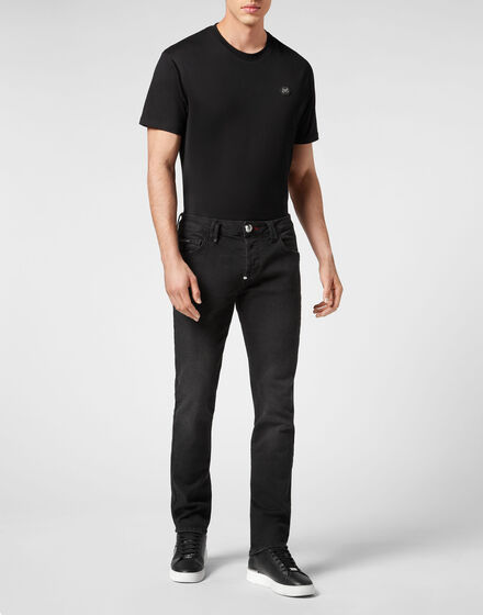 Denim Trousers Straight Cut Supreme Iconic Plein Basic Denim Trousers Straight Cut Supreme Iconic Plein Basic