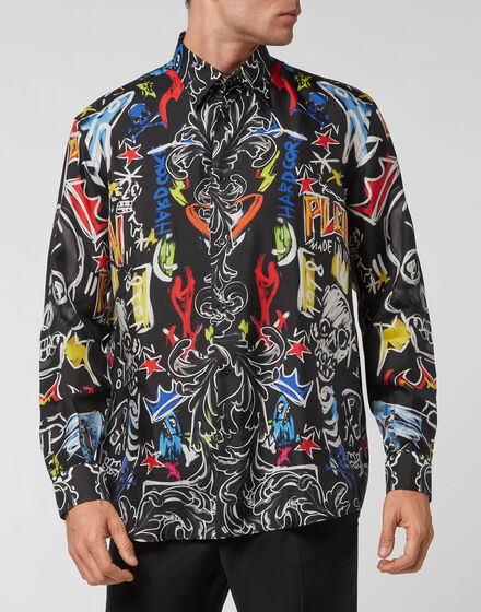 Shirt Dandy LS Skull and Plein