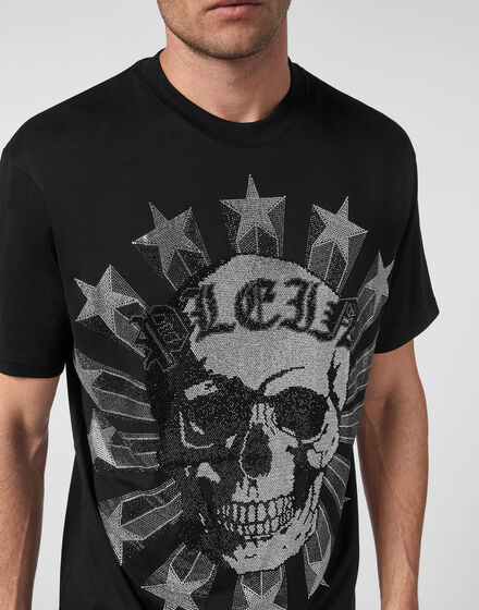 T-shirt Round Neck SS with Crystals