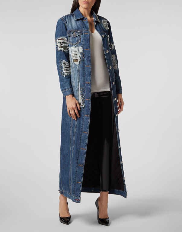 Denim Coat Space Plein