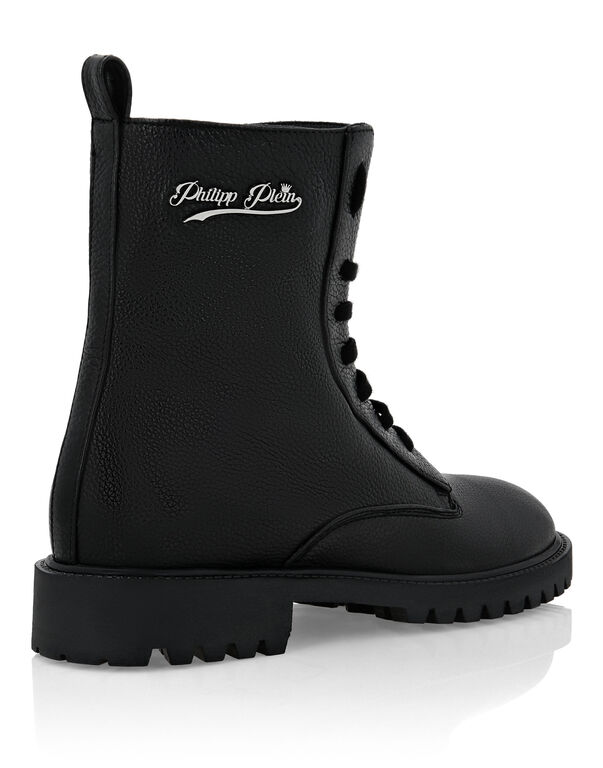 Leather Boots Low Flat