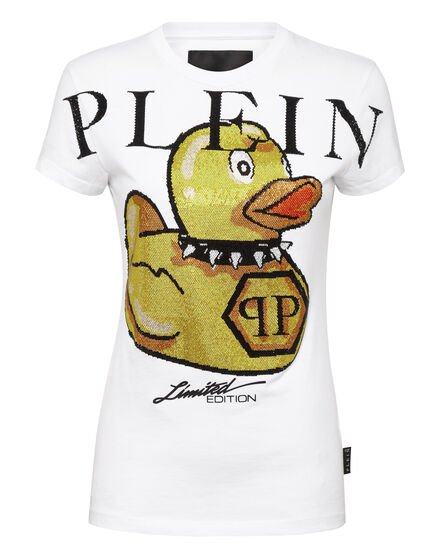 T-shirt Round Neck SS PP Duck with Crystals