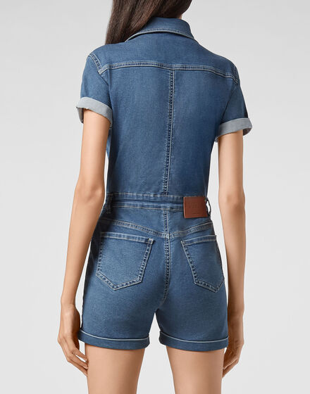 Denim Jumpsuit Iconic Plein
