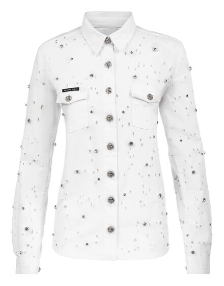 Denim Shirt Ls Crystal