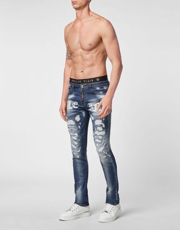 Denim Trousers Super Straight Cut Philipp Plein TM