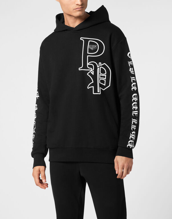 Hoodie Sweatshirt LS Gothic Plein
