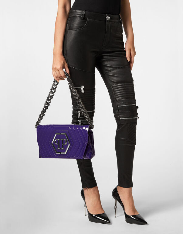 Patent Leather Small Shoulder Bag Stones
