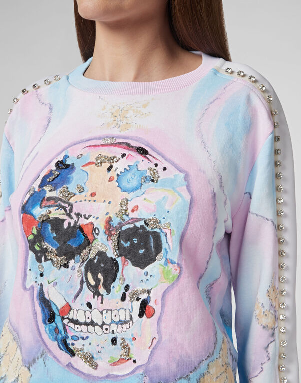 Sweatshirt LS Skull